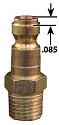 1/4" T-Style Male 1/4" NPT Cou